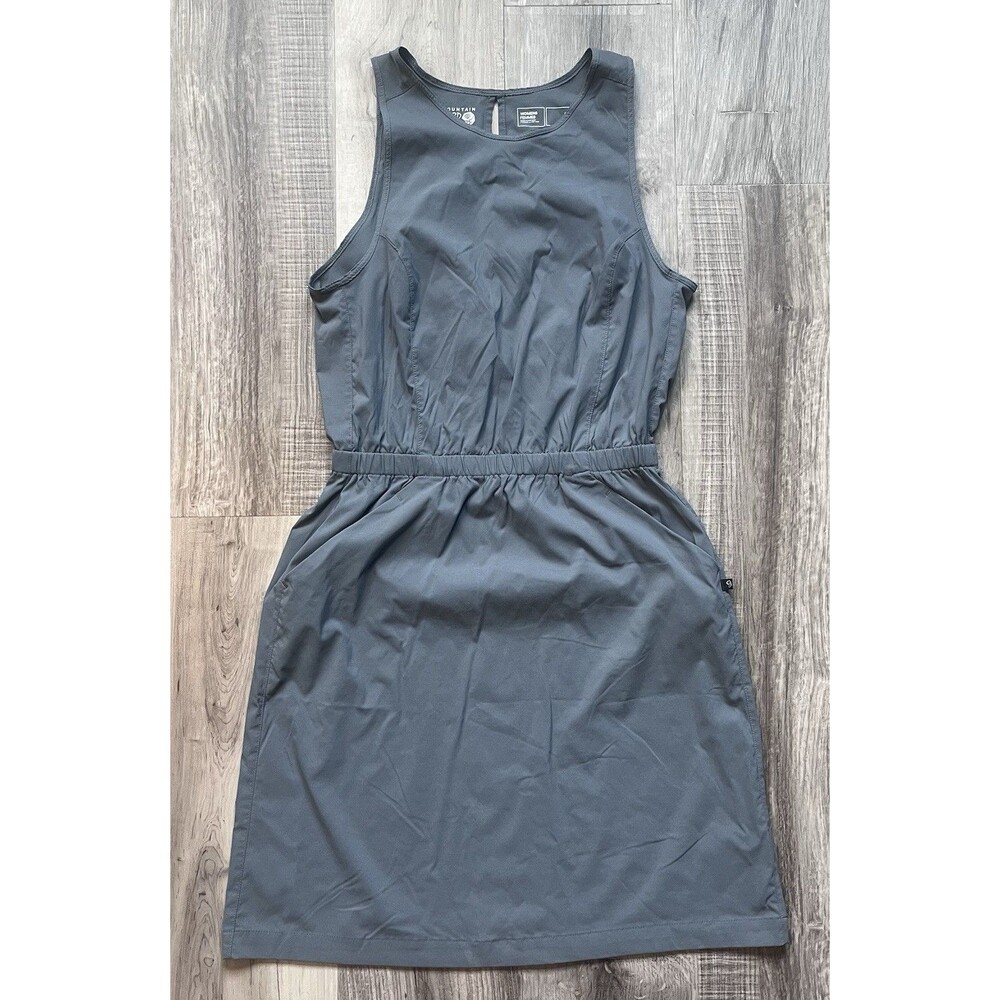 Mountain Hardwear Dress Women’s Size Small Gray Blue Dynama Tank Keyhole